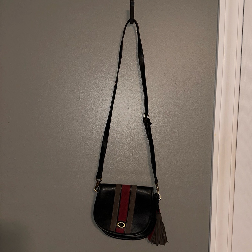 Tri-color crossbody purse